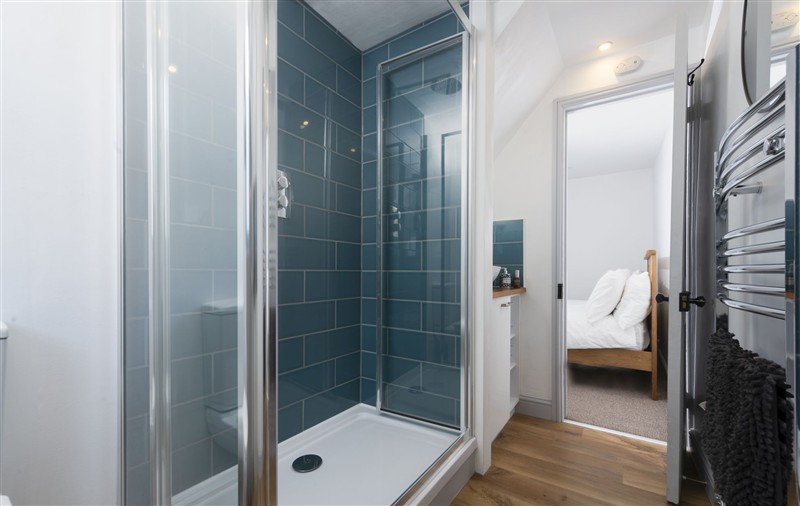 This is the bathroom at May Cottage, Cornwall
