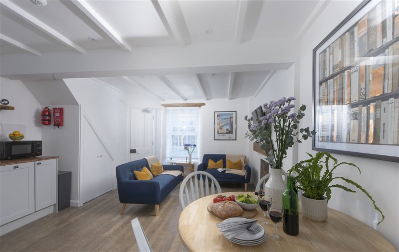 This is the living room at May Cottage, Cornwall