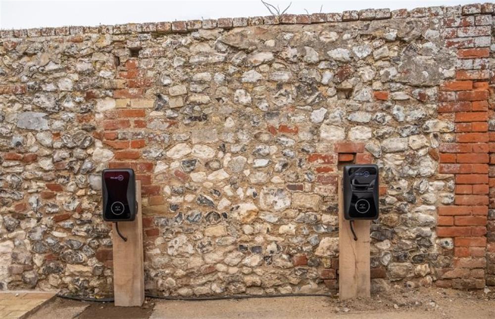 The Electric Vehicle charging points, payable via an app  at May Cottage, Titchwell