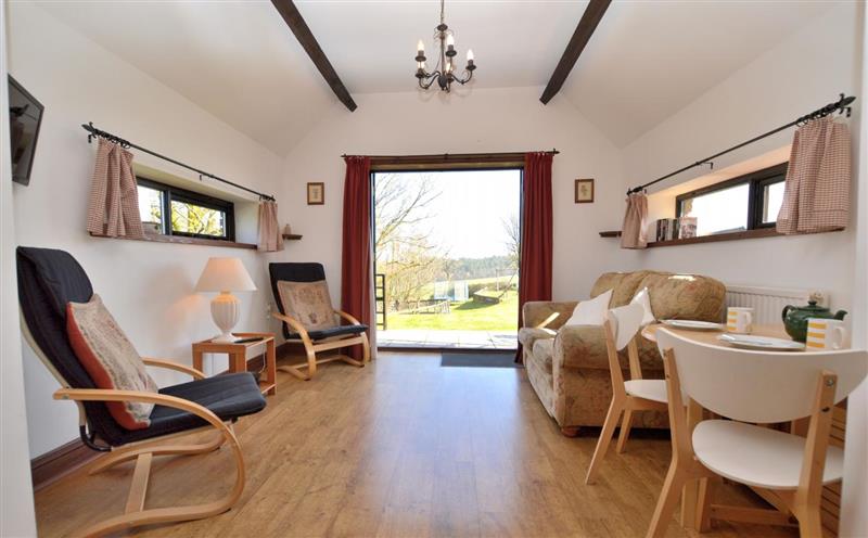 The living area at May Cottage, Tiverton