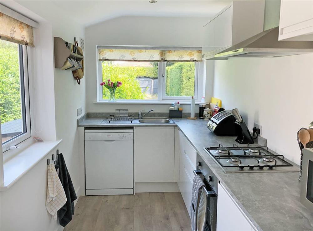Light and airy kitchen at May Escape in Heswall, near Liverpool, Merseyside