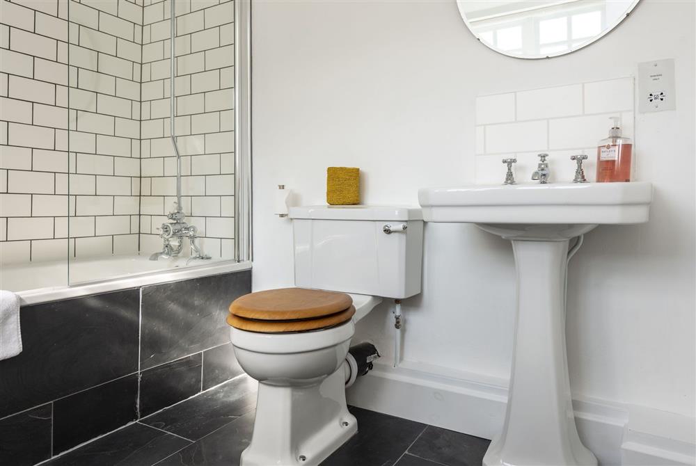 The en-suite bathroom with shower at Maybank Cottages, Clifton Maybank, Yeovil