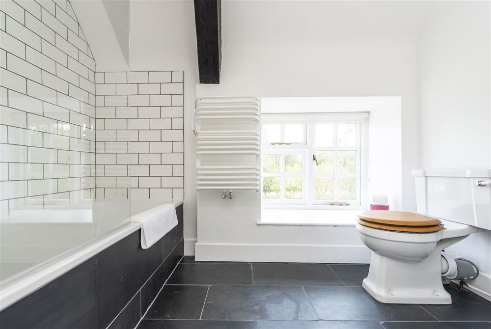 The family bathroom at Maybank Cottages, Clifton Maybank, Yeovil