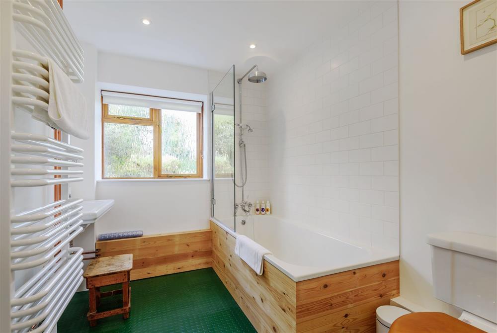 The ground floor bathroom in Stable House at Maybank Cottages, Clifton Maybank, Yeovil