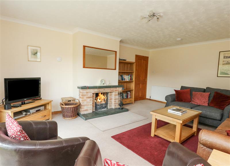 This is the living room at Maybank, Muirshearlich near Caol