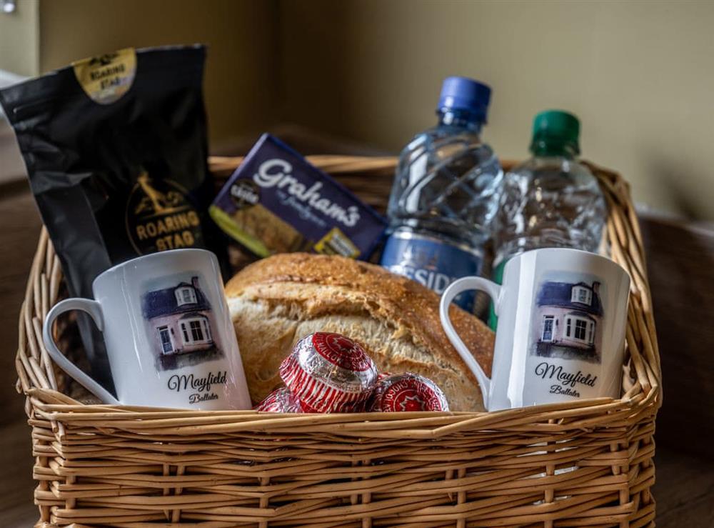 Welcome pack at Mayfield in Ballater, Aberdeenshire