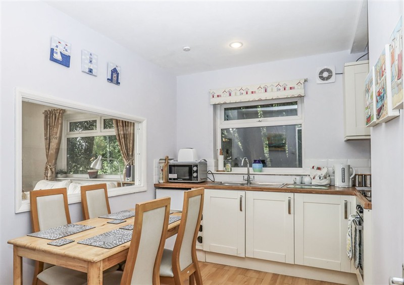 This is the kitchen at Mayflower View, Dawlish