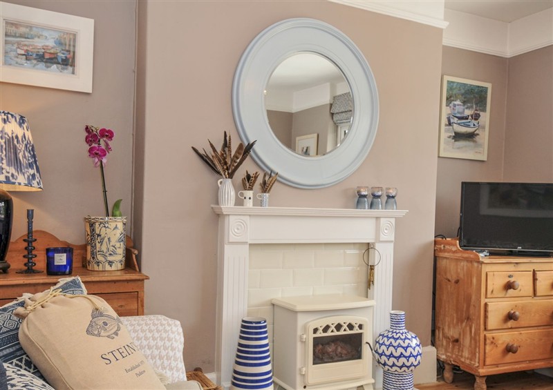 This is the living room at Mayhurst, Looe