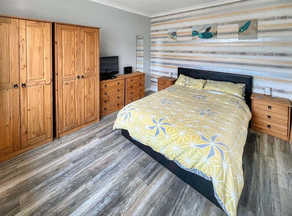 Double bedroom at Mays Cottage in Chapel St. Leonards, Lincolnshire