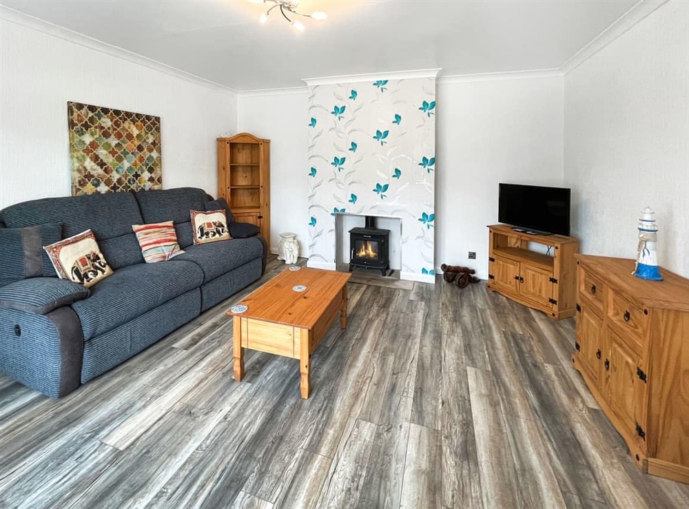 Living area at Mays Cottage in Chapel St. Leonards, Lincolnshire