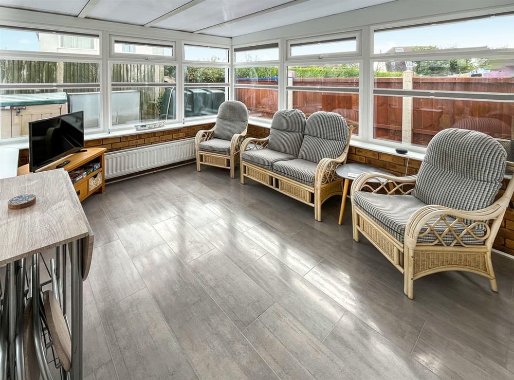 Sun room at Mays Cottage in Chapel St. Leonards, Lincolnshire
