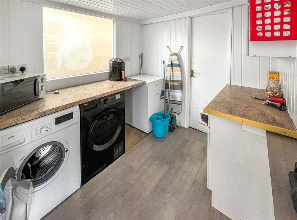 Utility room at Mays Cottage in Chapel St. Leonards, Lincolnshire