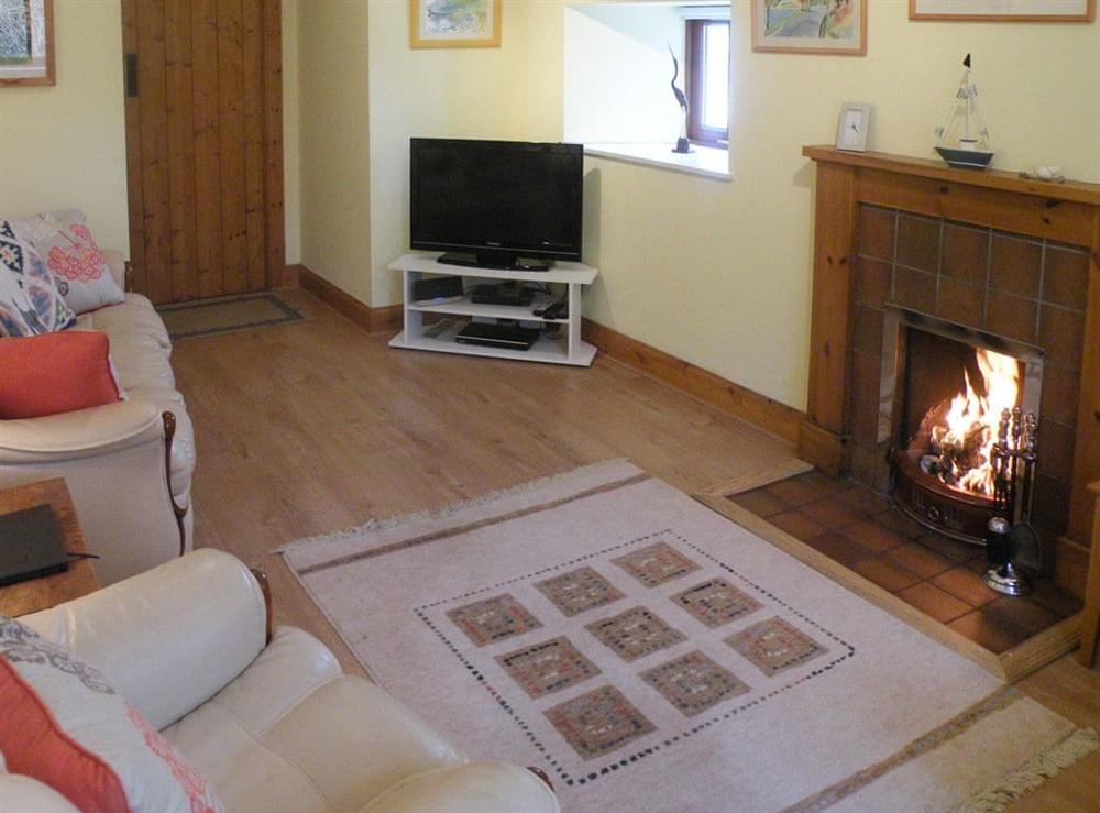 Living room at McHugh in St Catherines, Argyll