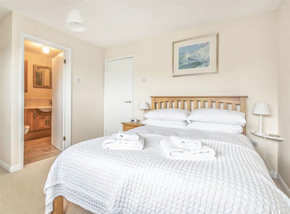 Master bedroom at McKenzie in Portscatho, Cornwall