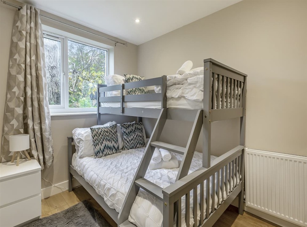 Bunk bedroom at Meadfoot Cottage in Torquay, Devon