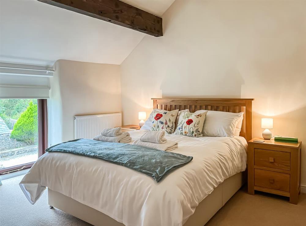 Double bedroom at Meadow Barn Cottage in Chelmorton, near Buxton, Derbyshire