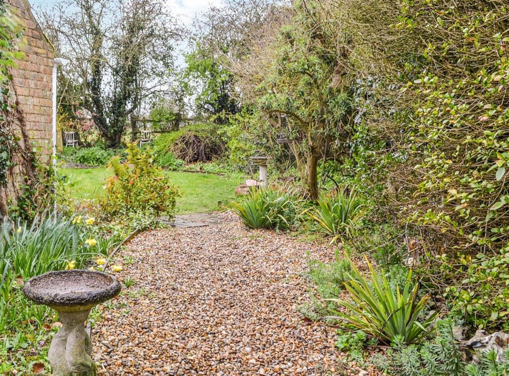 Garden at Meadow Cottage in Helhoughton, near Fakenham, Norfolk