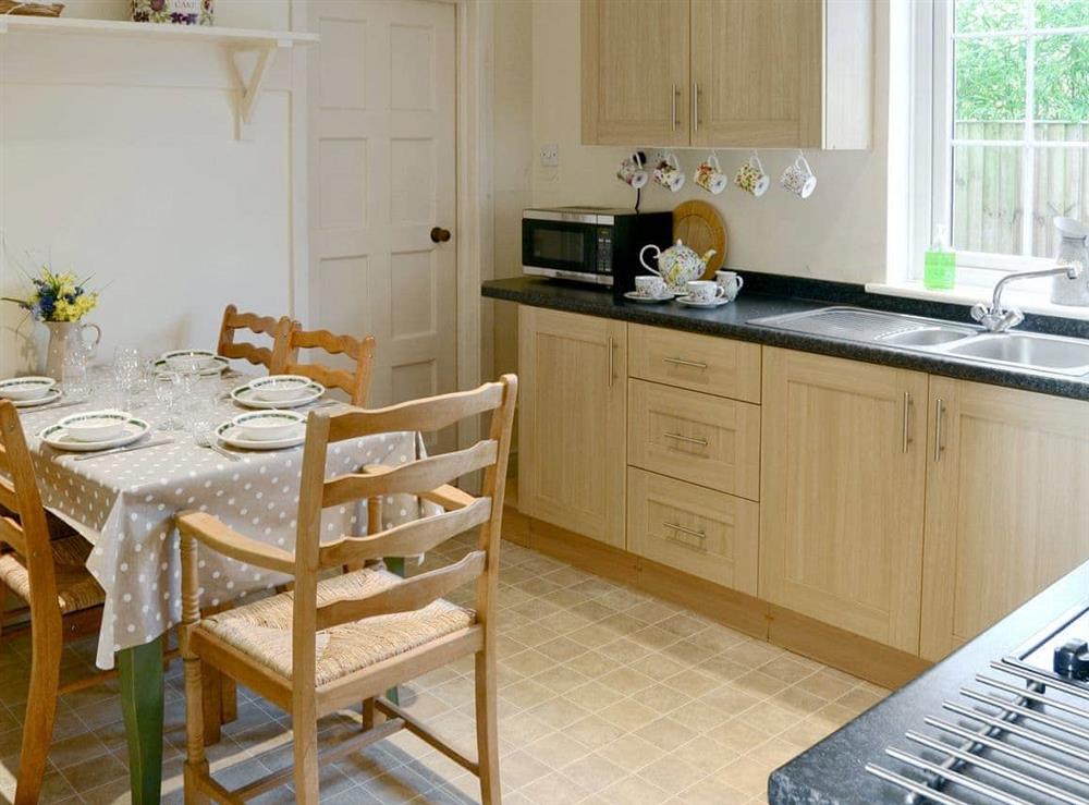 Well equipped kitchen/ dining room at Meadow Cottage in Irstead, near Wroxham, Norfolk