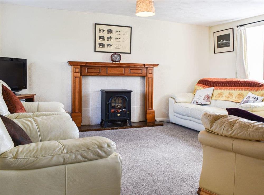 Living area at Meadow Cottage in Leek, Staffordshire