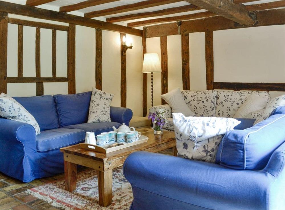 Delightful living area at Meadow Cottage in Linstead Parva, near Southwold, Suffolk