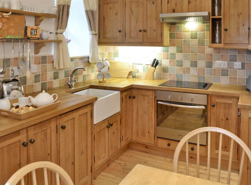 Kitchen/diner at Meadow Cottage in Tregeseal, near St Just, Cornwall