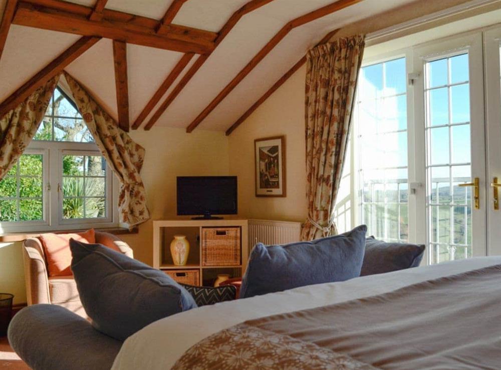 Comfortable well presented double bedroom at Meadow Croft in Llangeinor, Mid Glamorgan., Great Britain