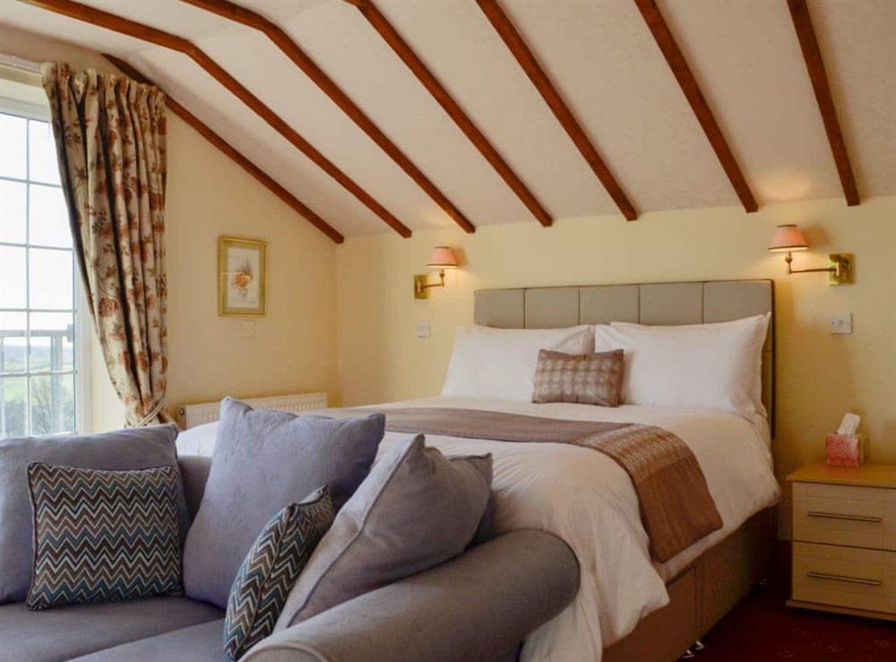 Spacious master bedroom at Meadow Croft in Llangeinor, Mid Glamorgan., Great Britain