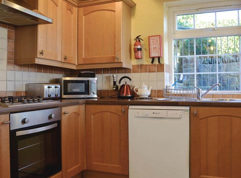 Well equipped kitchen area at Meadow Croft in Llangeinor, Mid Glamorgan., Great Britain