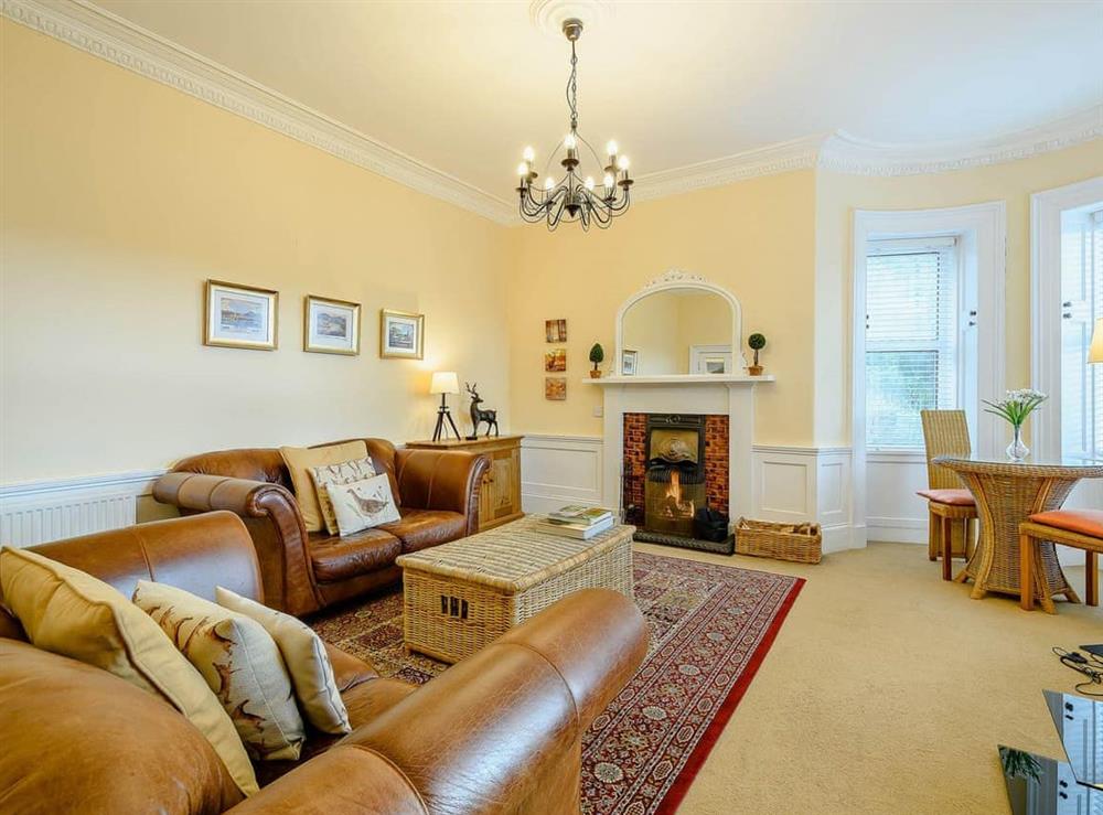 Living room/dining room at Meadow House Apartment in Moffat, Dumfriesshire