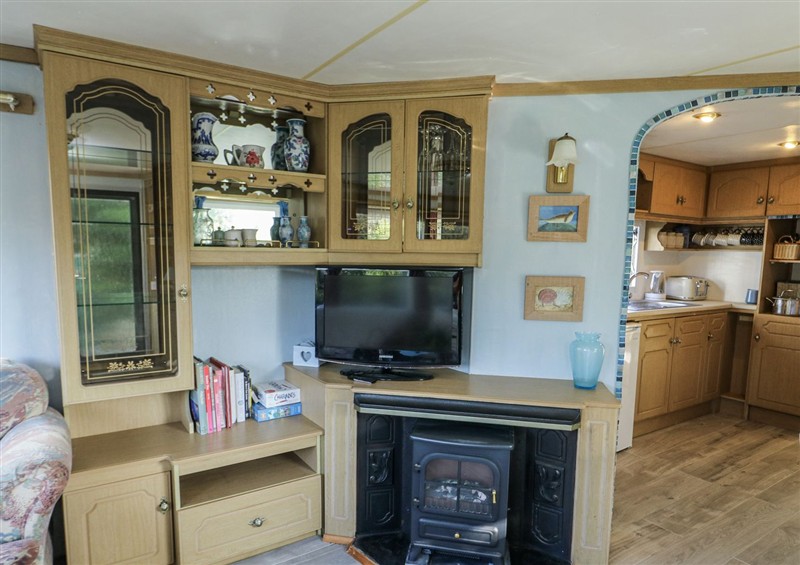 Enjoy the living room at Meadow Island Caravan, Penygroes