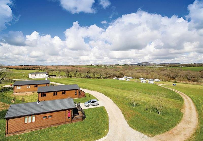 The park setting at Meadow Lakes Holiday Park in , Cornwall