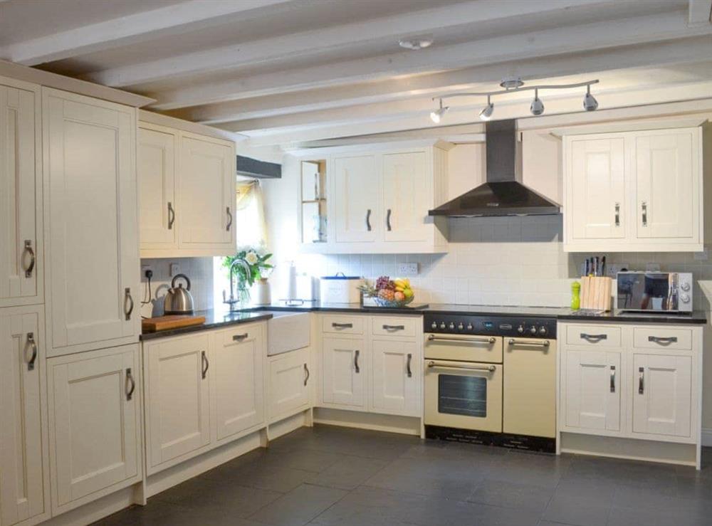 Large, well equipped kitchen at Meadow Mews in Chillington, near Kingsbridge, Devon