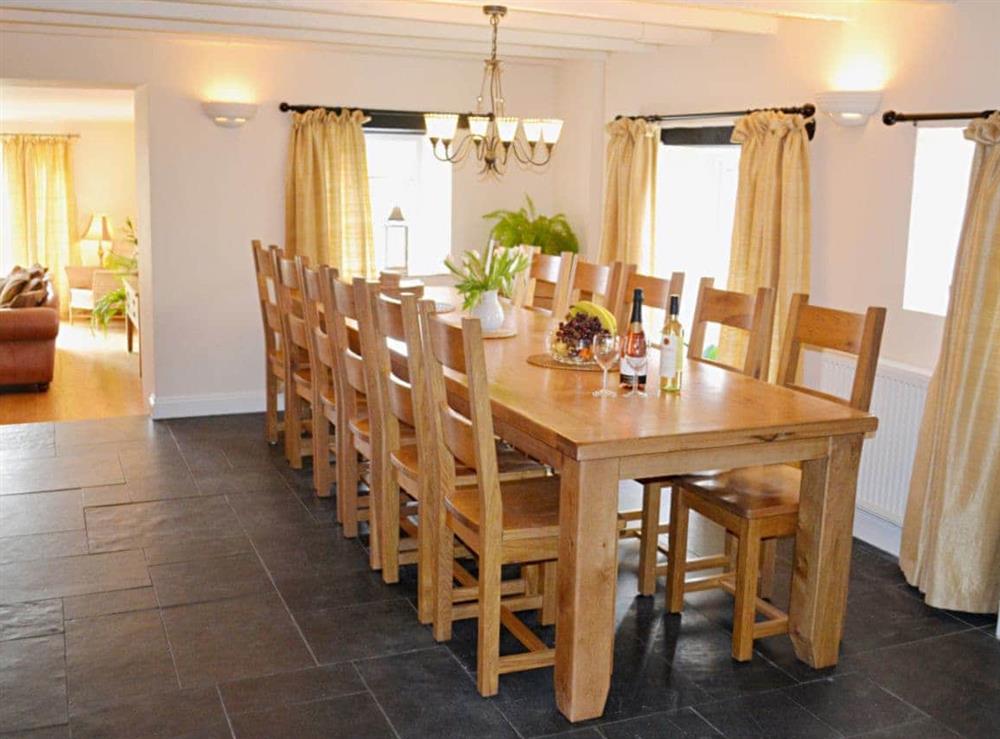Living room/dining room at Meadow Mews in Chillington, near Kingsbridge, Devon