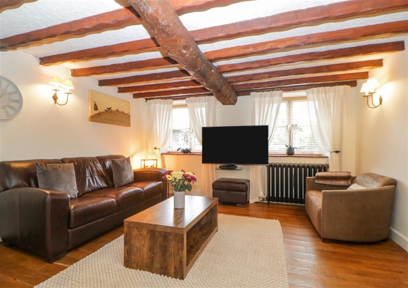 The living room at Meadow Thatch, Cockington