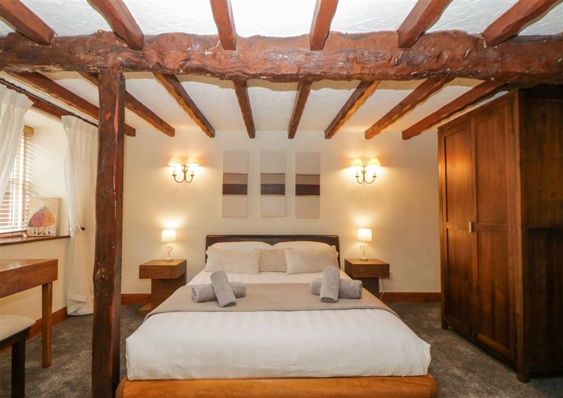 This is a bedroom at Meadow Thatch, Cockington