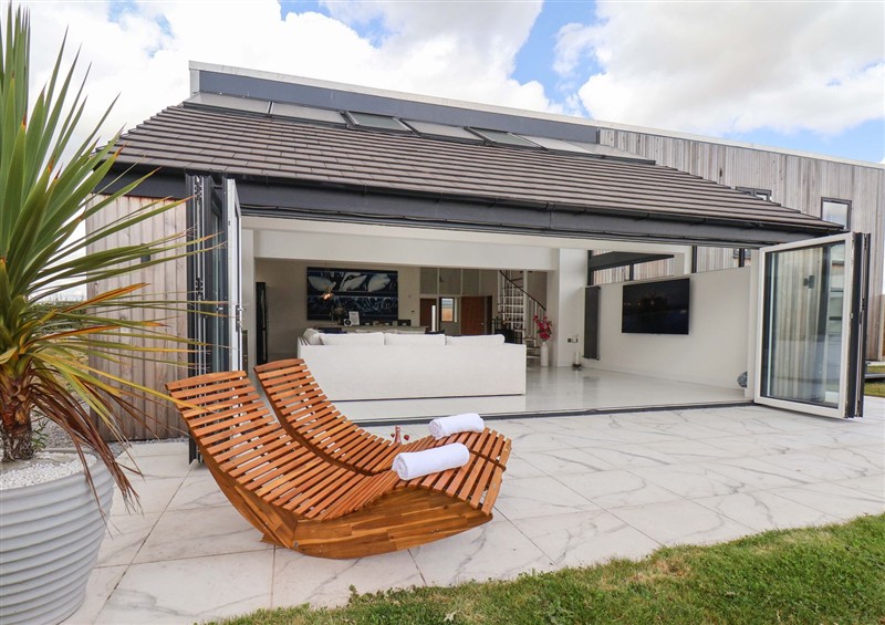The patio at Meadow View, Beverley near Walkington