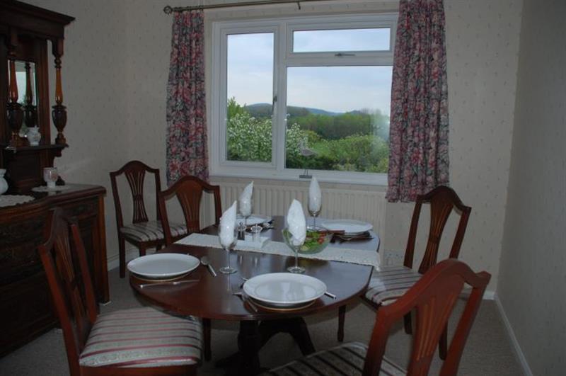 Dining room at Meadow View, Blue Anchor