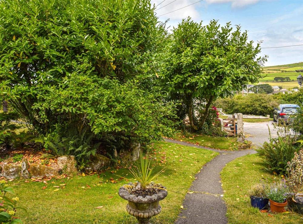 Garden at Meadow View in Carnkie, near Redruth, Cornwall