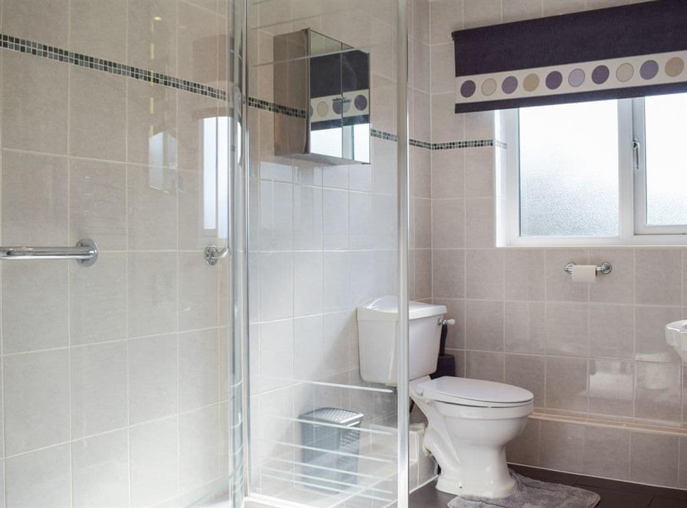 Shower room at Meadow View in Harley, near Shrewsbury, Shropshire