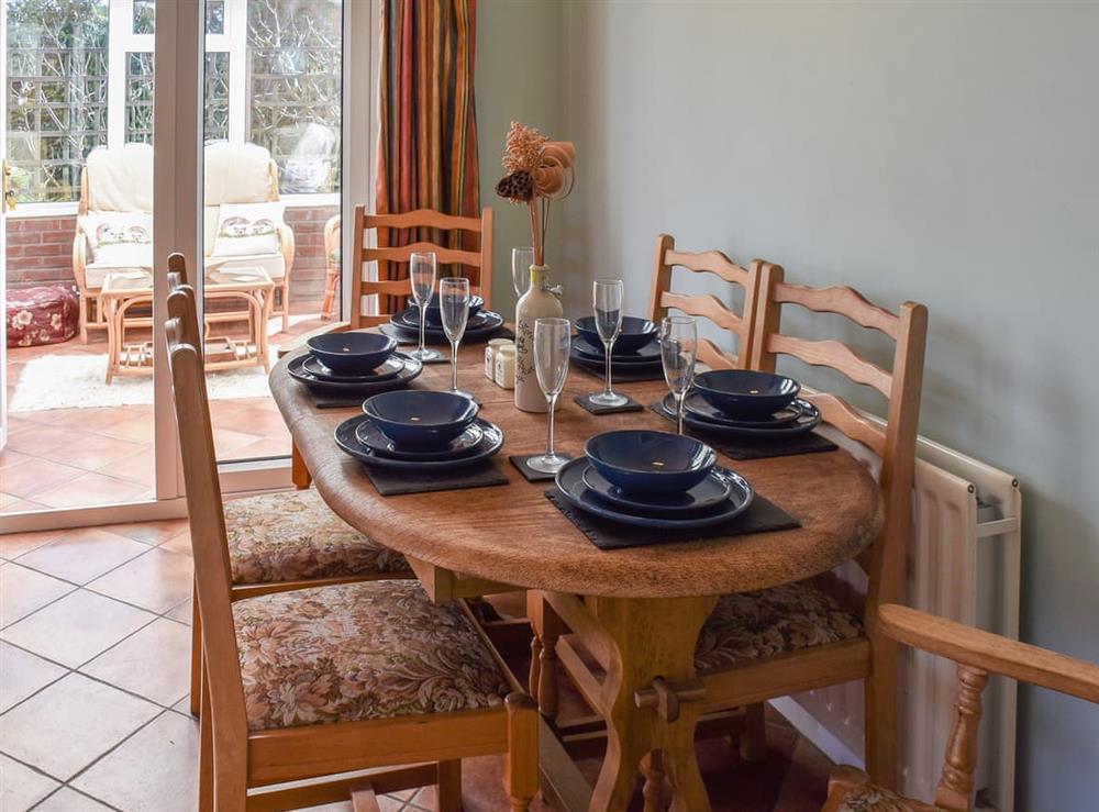 Dining Area at Meadow view in Hockering, Norfolk