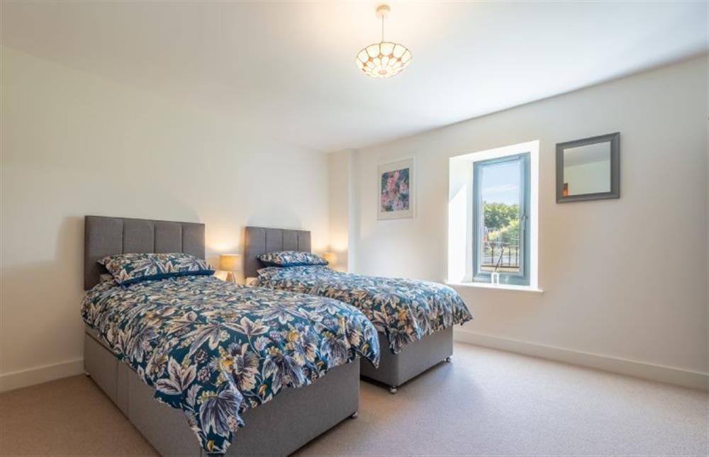 Ground floor: Bedroom two with 6ft super-king size zip and link bed (if twin bed option required, please request at point of booking)