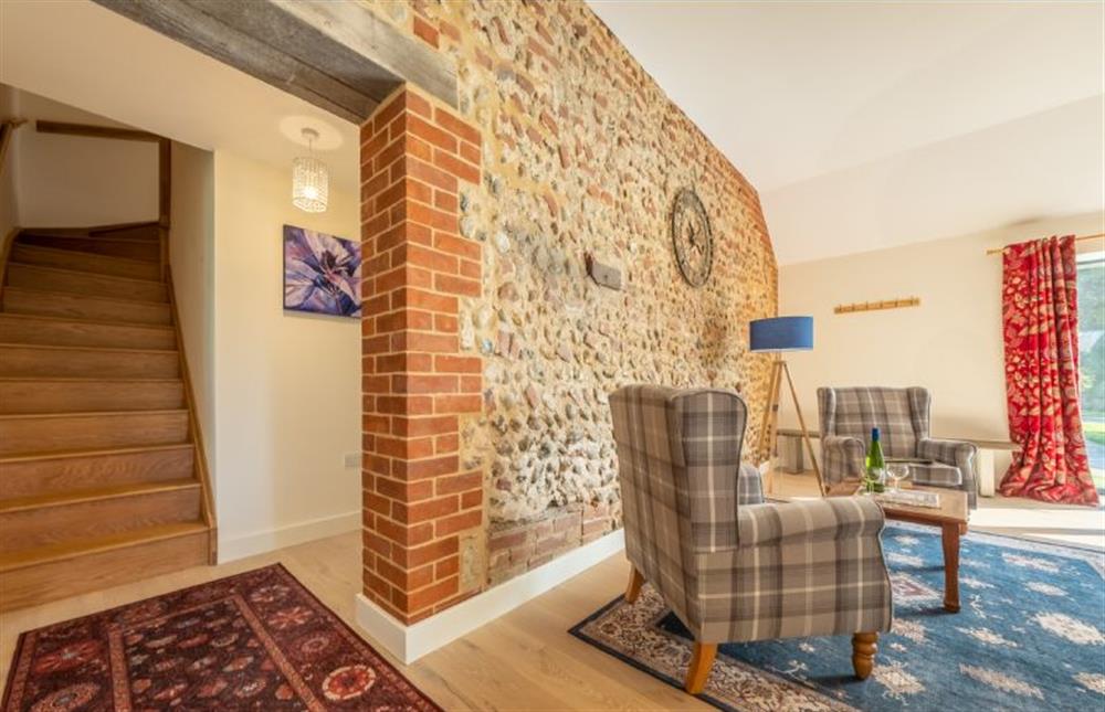 Ground floor: Stairs to the first floor at Meadow View, Little Snoring near Fakenham