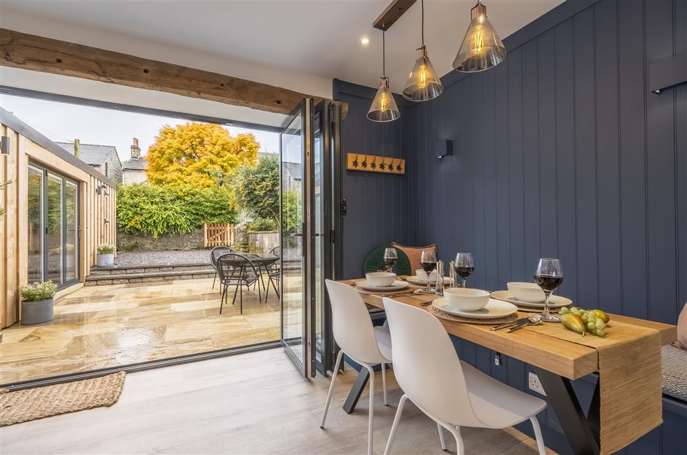 Let the outside in with the bi-folding doors  at Meadow View, near Buxton