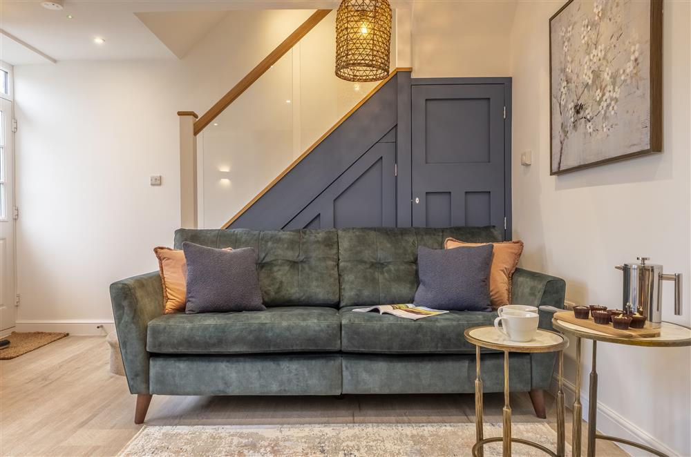 Relax together on the sumptuous seating at Meadow View, near Buxton