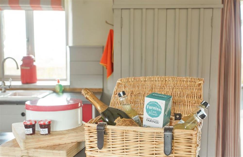 Welcome hamper awaiting your arrival at Meadow View, Newquay
