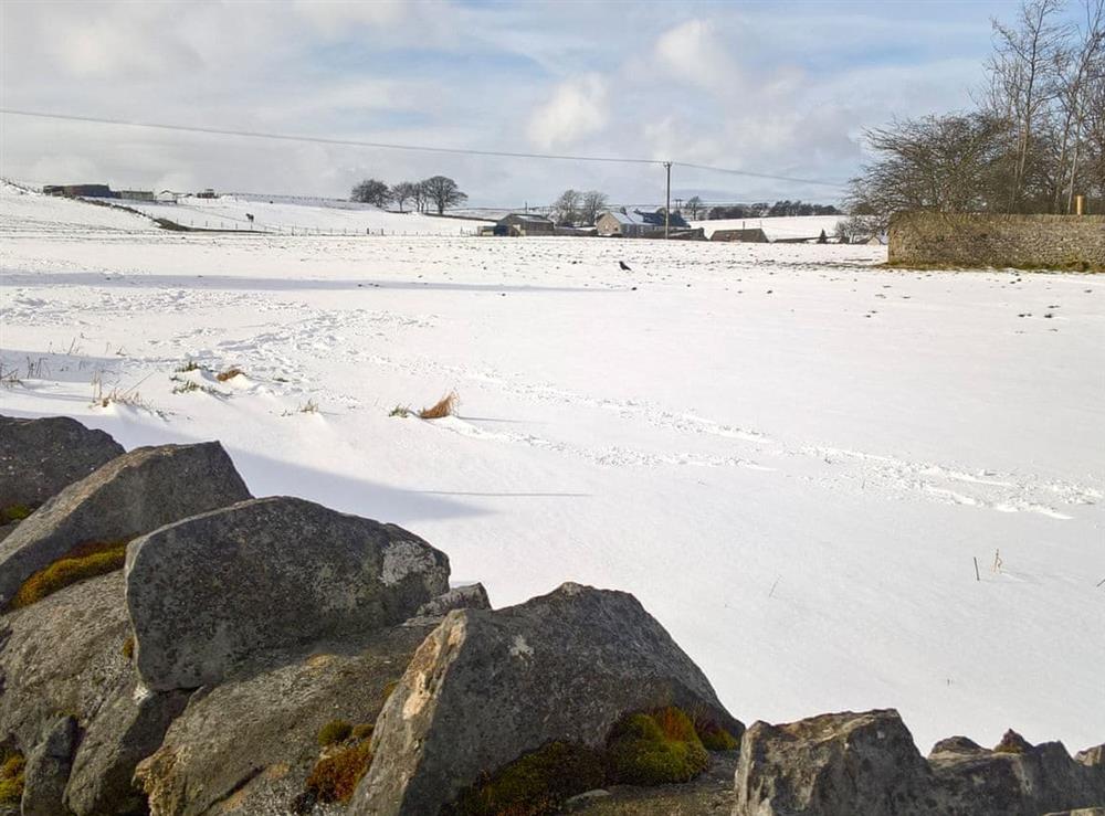 Winter view at Meadow View in Peak Dale, near Buxton, Derbyshire