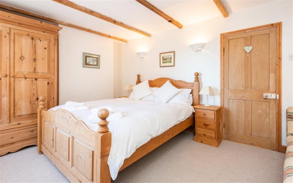 The master bedroom at Meadow View in Slapton