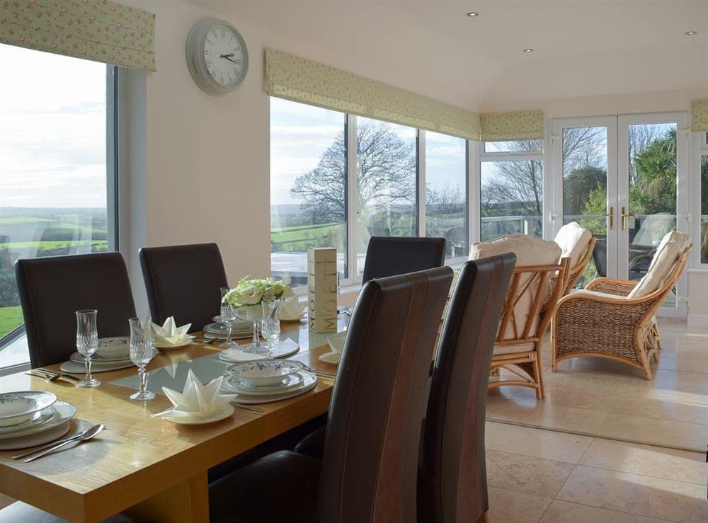 Dining area & sun room at Meadow View in Wiston, near Haverfordwest, Dyfed