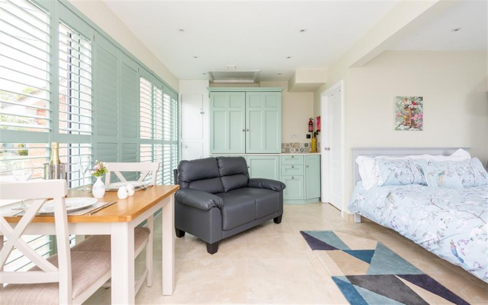 Relax in the living area at Meadow View in Wootton