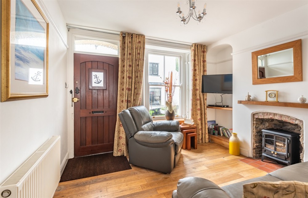 The living room at Meadowcroft in Looe